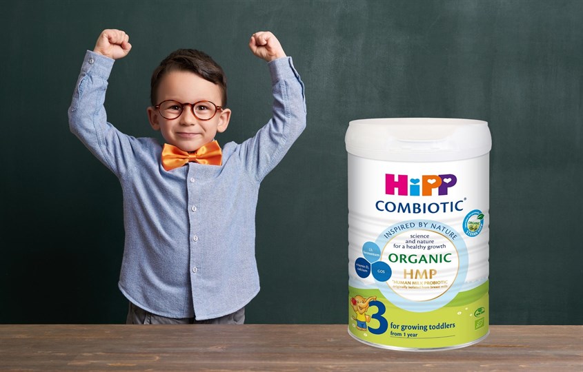 Sữa Hipp giúp bé tăng cân lành mạnh