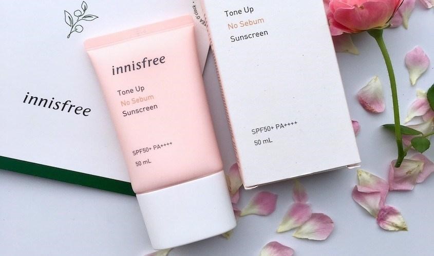 Innisfree tone up no sebum suncreen spf 35 PA+++