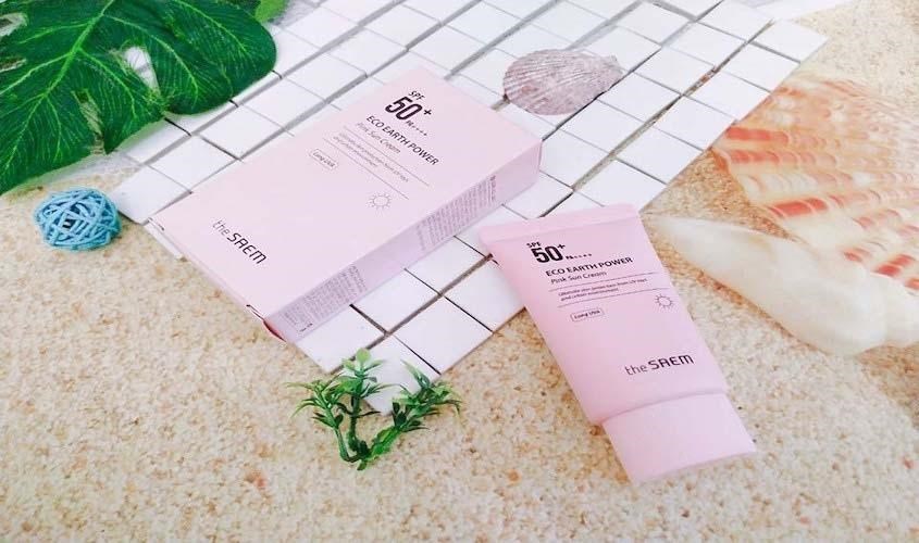 The Saem Eco Pink Sun Cream 50g