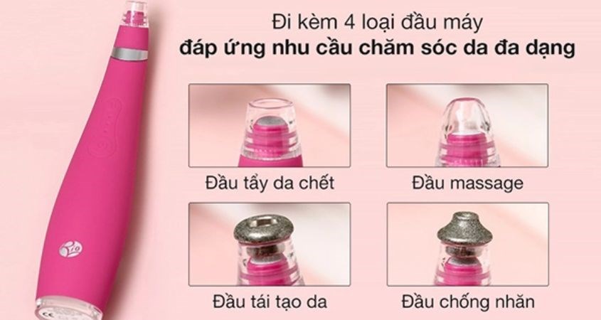 Máy hút mụn Rio Beauty màu hồng