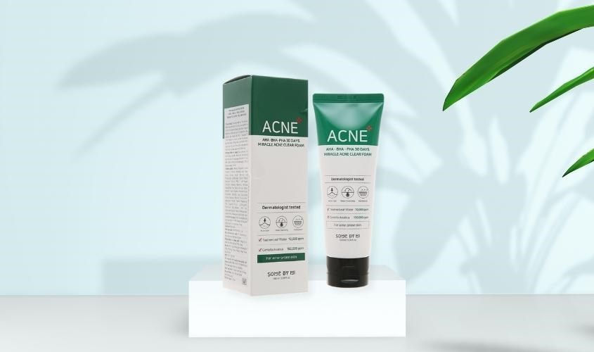 Sữa rửa mặt làm dịu da mụn, da kích ứng Some By Mi Aha-Bha-Pha 30 Days Miracle 100 ml