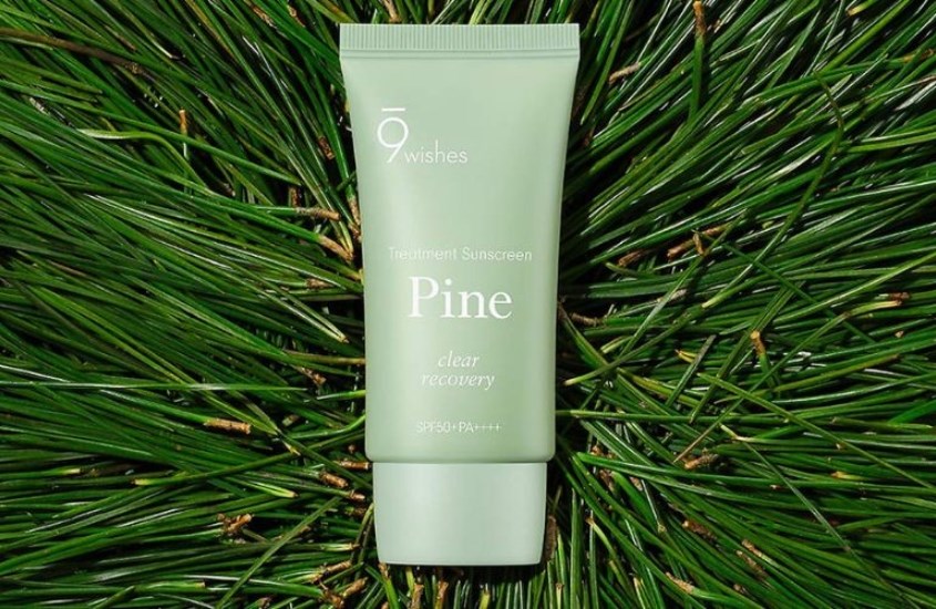 Kem chống nắng thanh lọc và phục hồi da 9 Wishes Pine SPF 50+ PA++++ 50 ml