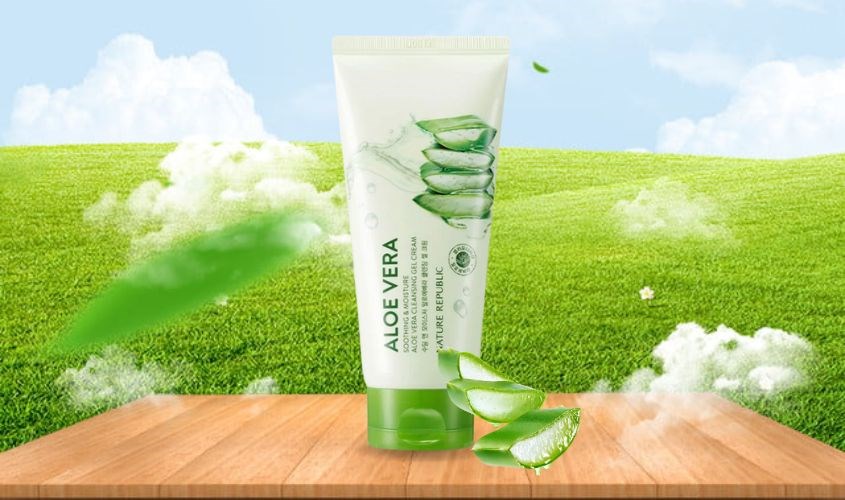 Kem tẩy trang chiết xuất Lô Hội Nature Republic Soothing & Moisture Aloe Vera 150 ml Kem tẩy trang chiết xuất Lô Hội Nature Republic Soothing & Moisture Aloe Vera 150 ml