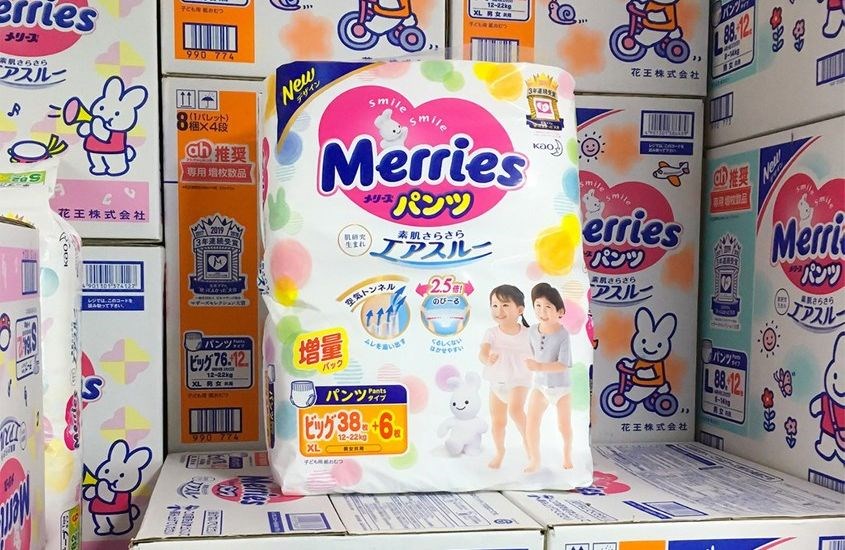 Tã quần Merries size XL 38 miếng (cho bé 12 - 22 kg)