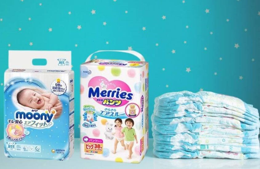 Cả bỉm Moony và Merries đều là những thương hiệu cao cấp