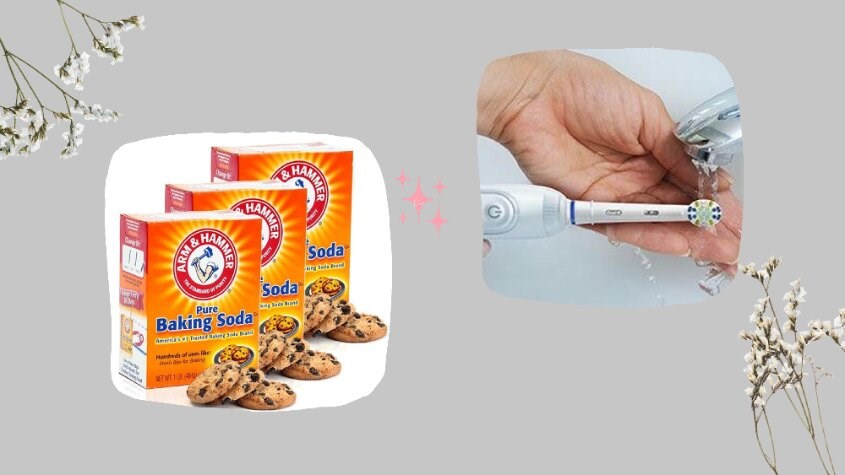 Sử dụng Baking Soda để tẩy vết mốc trên bàn chải điện