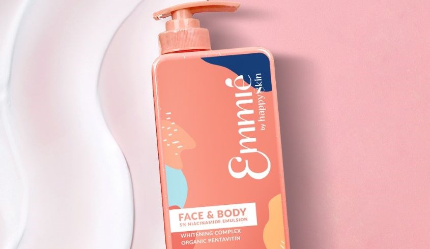 Kem dưỡng trắng toàn thân 5% Niacinamide Emmié Face & Body Emulsion 250g