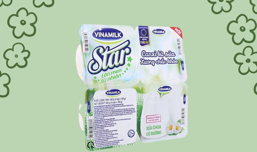 Sữa chua Star Vinamilk chứa khoảng 97,7 calo