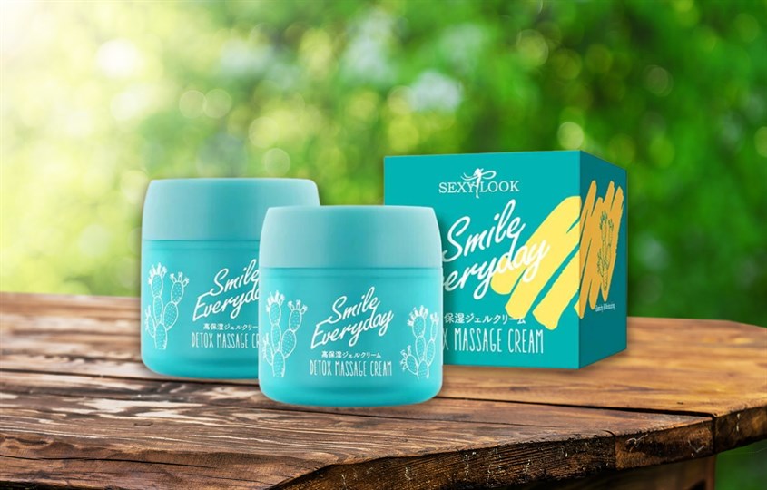 Kem thải độc da mặt SexyLook Cactus Massage Cream chiết xuất Xương Rồng 75 ml