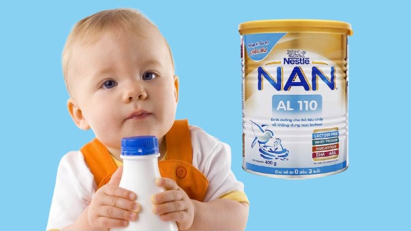 Sữa Nan AL 110 có khối lượng sữa nhiều hơn mức hạn dùng sau khi mở nắp