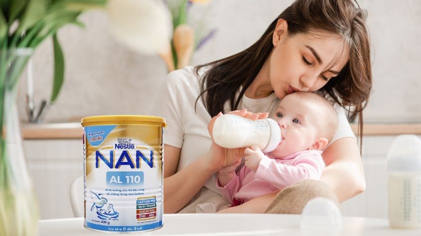 Sữa Nan AL 110 chỉ phù hợp cho trẻ từ 0-3 tuổi
