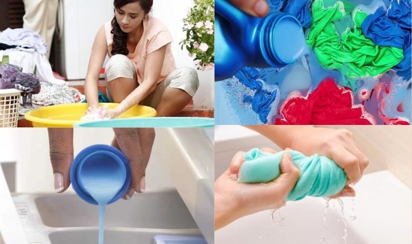 Cách giặt quần áo thơm lâu bằng tay