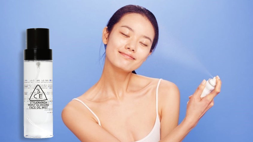 Xịt khoáng kiềm dầu 3CE Stylenanda Moist Glossing Face Oil Mist