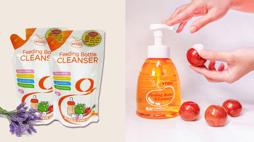 Nước rửa bình sữa Wesser có công dụng đa năng