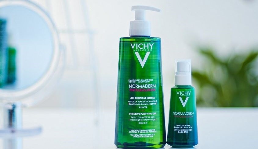 Gel sữa giảm mụn và khuyết điểm cho da mụn Vichy Normaderm Phytosolution 50 ml