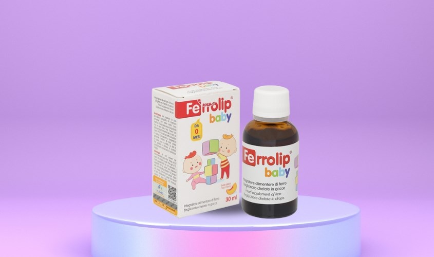 Siro Ferrolip Baby giúp giảm nguy cơ thiếu máu do thiếu sắt 30 ml (từ 0 tháng)