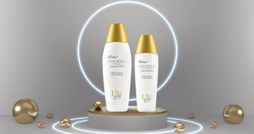 Sữa chống nắng dưỡng trắng cho da dầu và da hỗn hợp Sunplay Skin Aqua Clear White SPF 50+ PA++++ 25g