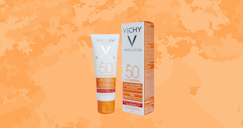 Kem chống nắng 3 trong 1 có màu cho da nhạy cảm Vichy Capital Soleil SPF 50+ PA++++ 50ml