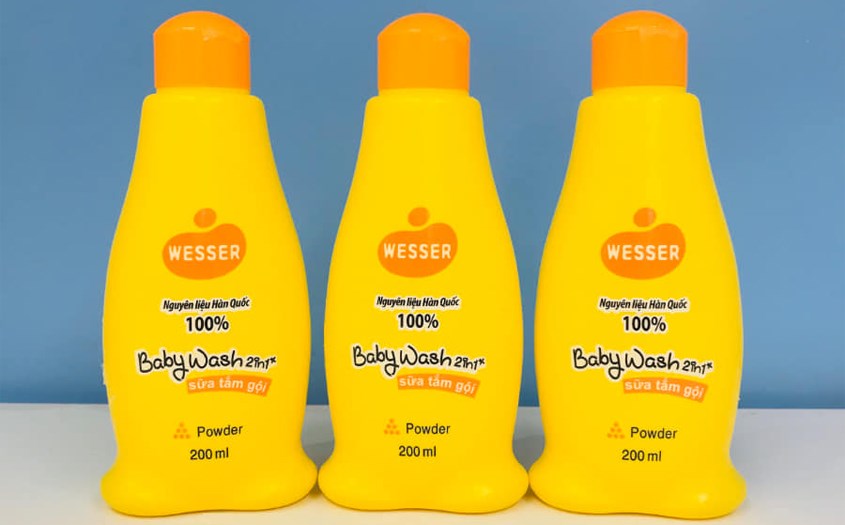 Sữa tắm gội Wesser không có khả năng chữa lành rôm sảy hay kích ứng da