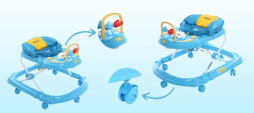 Xe tập đi hình thỏ Autoru - Màu ngẫu nhiên