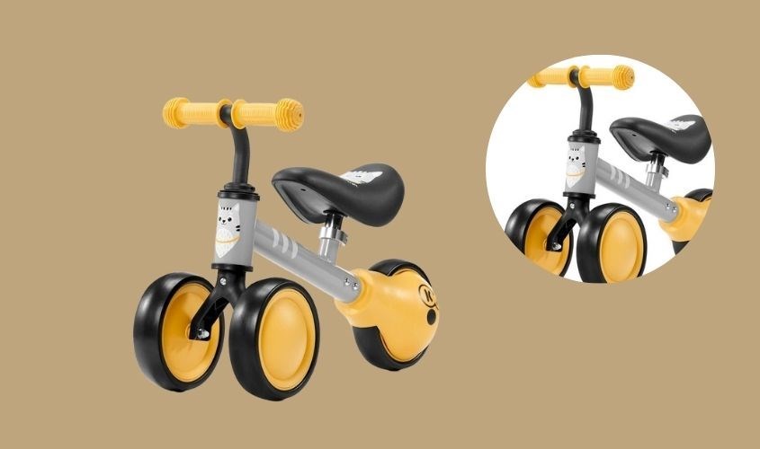 Xe chòi chân 3 bánh Kinderkraft KK.CUTIE - Màu cam vàng