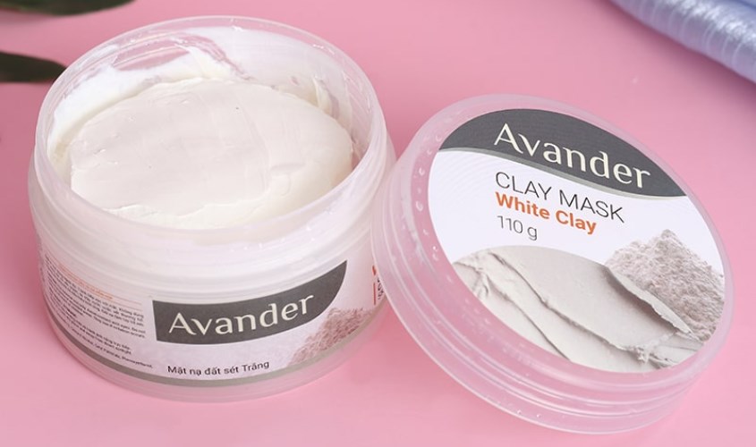 Mặt nạ đất sét trắng Avander dưỡng trắng da 15 ml (Hủ)