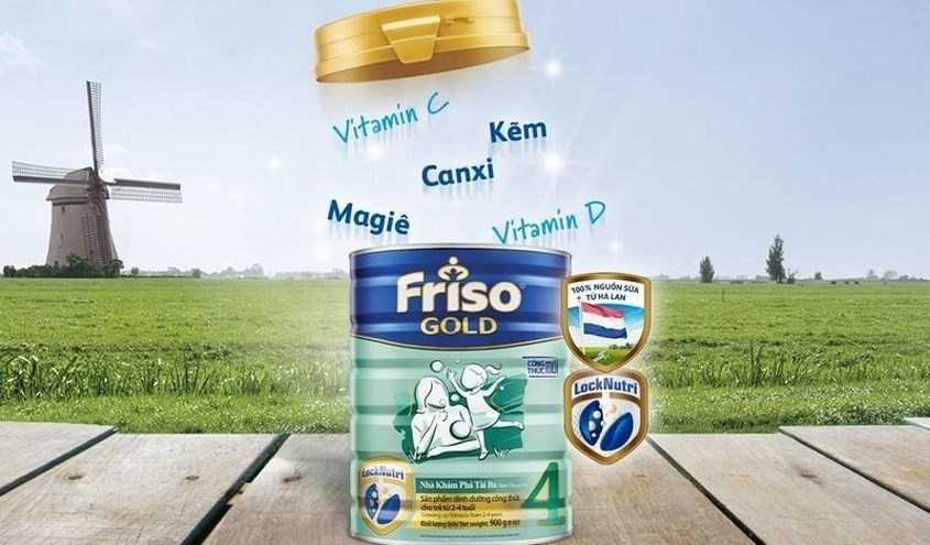 Friso là thương hiệu sữa nổi tiếng của Hà Lan