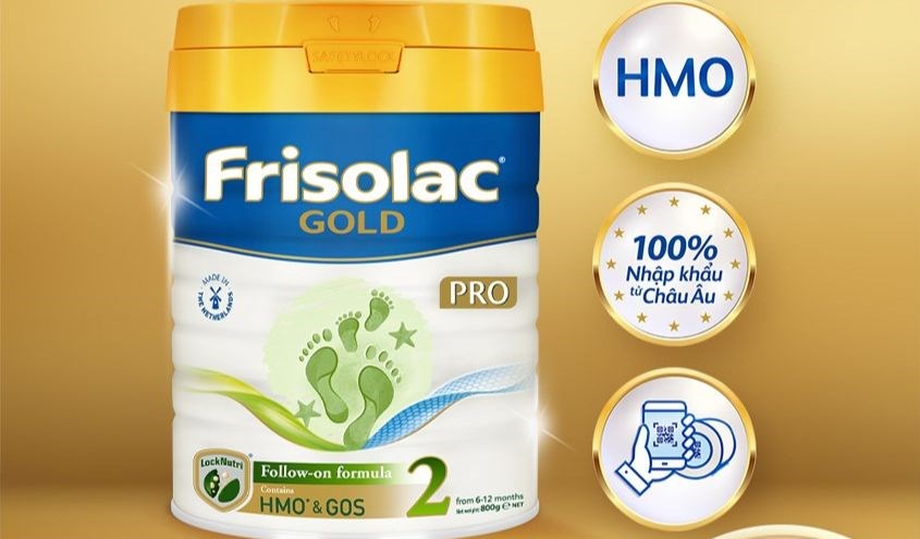 Sữa bột Frisolac Gold pro số 2 800g (6 - 12 tháng)