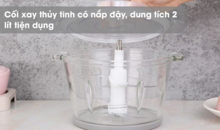 Cối xay bằng thủy tinh cường lực bền tốt của Máy xay thịt Magic AC-15