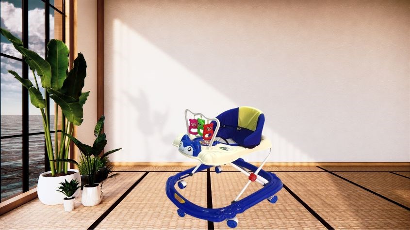 Xe tập đi con mèo Đại Phát Tài - Màu ngẫu nhiên