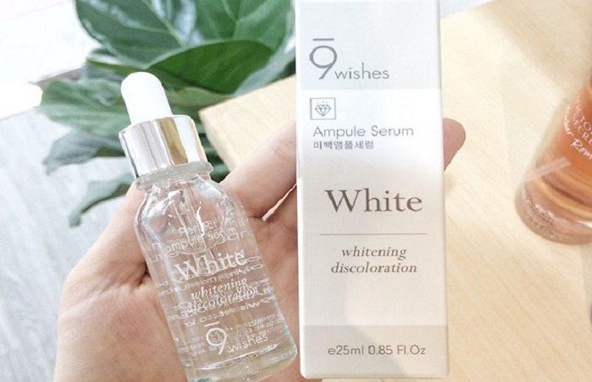 Tinh chất dưỡng sáng phục hồi da chiết xuất Cám Gạo 9 Wishes Miracle White Ampule 25 ml