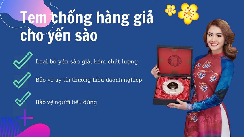 Nước yến phải có tem chứng nhận hàng thật FTIR