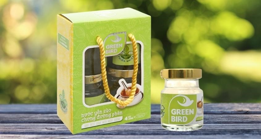 Lốc 4 hũ nước yến sào đường phèn Green Bird 72g