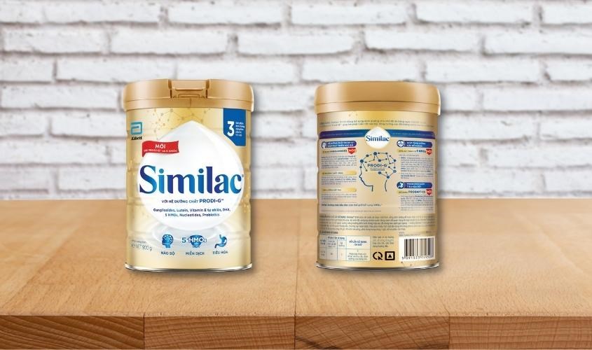 Bao bì của sữa bột Similac 5G số 3 900g (12 - 24 tháng) chính hãng
