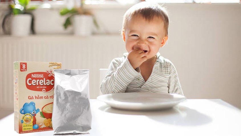 Bột ăn dặm Nestlé Cerelac gà hầm cà rốt hộp 200g (từ 8 tháng) Bột ăn dặm Nestlé Cerelac gà hầm cà rốt hộp 200g (từ 8 tháng)