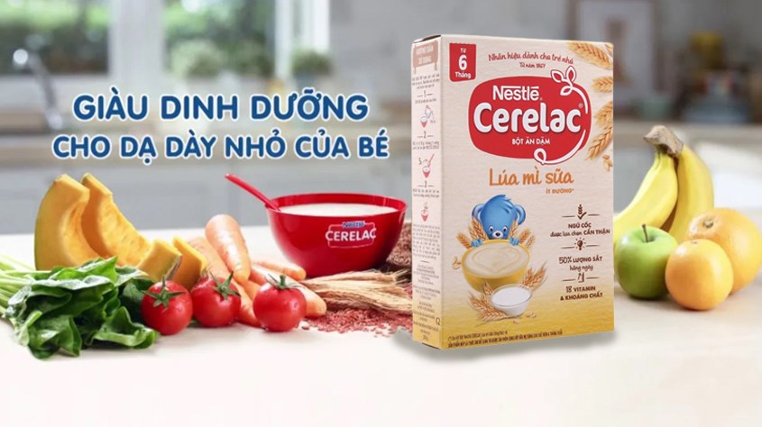 Bột ăn dặm Nestlé Cerelac lúa mì sữa hộp 200g (từ 6 tháng) Bột ăn dặm Nestlé Cerelac lúa mì sữa hộp 200g (từ 6 tháng)