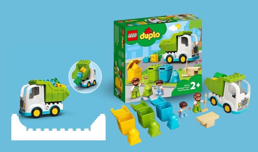 Đồ chơi lắp ráp xe tải đổ rác Lego Duplo 10945 