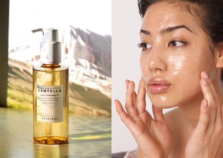 Dầu tẩy trang dịu nhẹ chiết xuất từ rau má Skin1004 200 ml