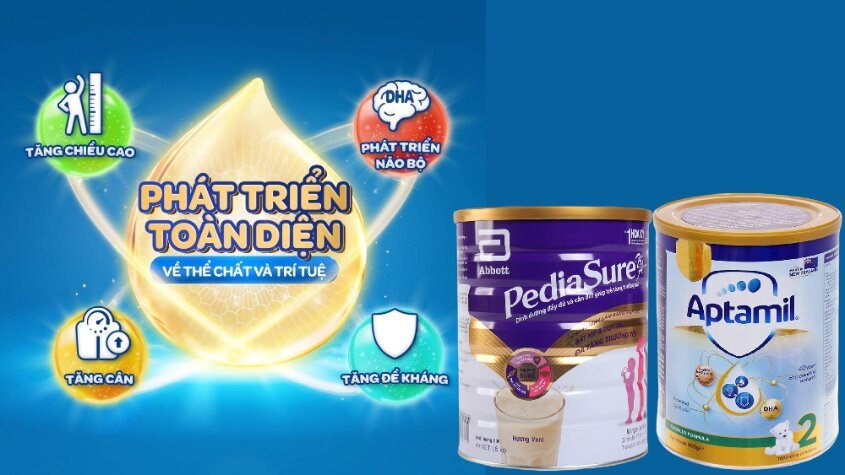 Điểm giống nhau của sữa Aptamil và PediaSure