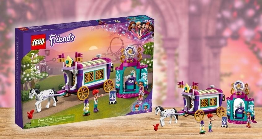 Đồ chơi đoàn xe ảo thuật huyền bí Lego Friends 41688 (348 chi tiết)