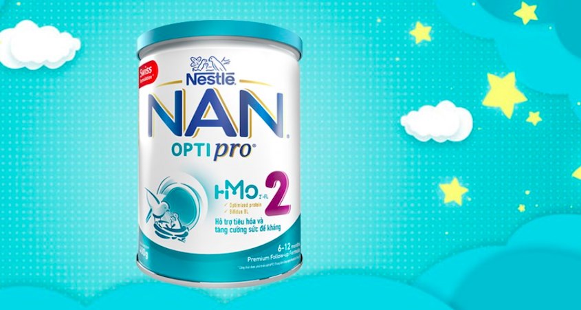 Sữa bột NAN Optipro số 2 900g (6 - 12 tháng)