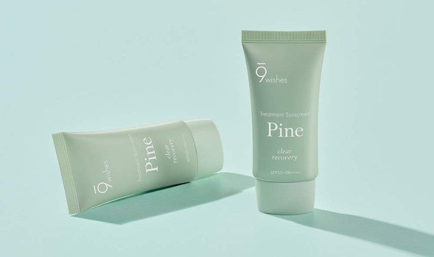 Kem chống nắng thanh lọc và phục hồi da 9 Wishes Pine SPF 50+ PA++++ 50 ml
