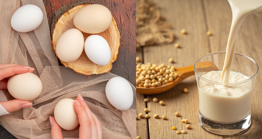 Bạn không nên uống sữa đậu nành cùng trứng gà