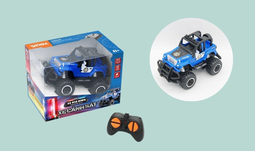 Đồ chơi Duka xe địa hình điều khiển từ xa xe cảnh sát - DK81009