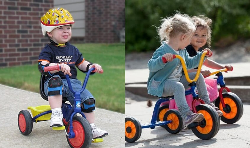 Xe đạp 3 bánh là loại đồ chơi có thiết kế độc đáo