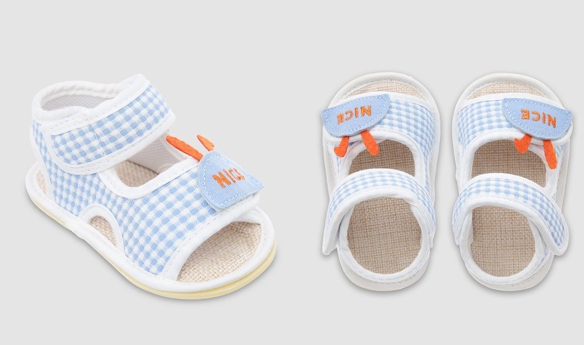 Giày tập đi cho bé Á Châu AC Nice 662 màu xanh dương