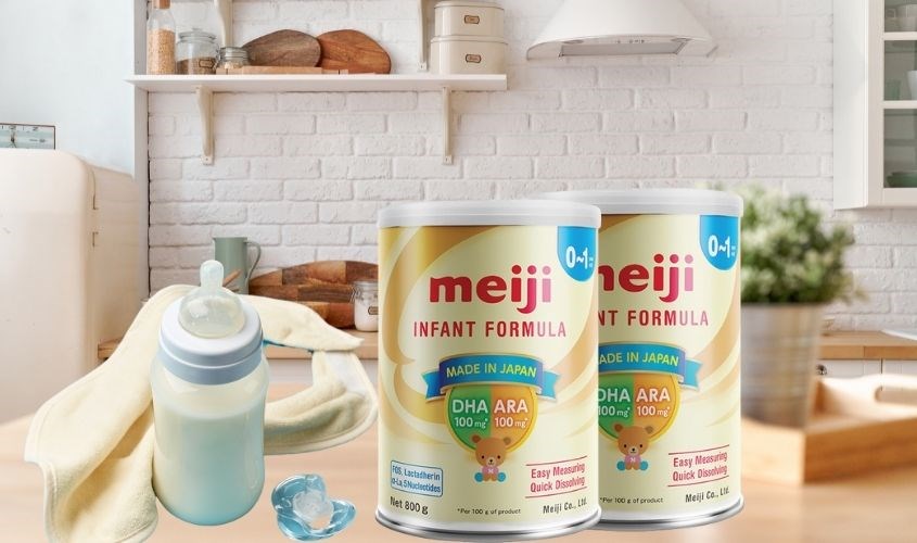 Sữa bột Meiji Infant Formula 800g (0 - 12 tháng) hàng chính hãng