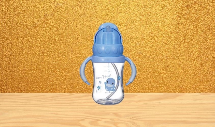 Bình tập uống nhựa PP, silicone KuKu