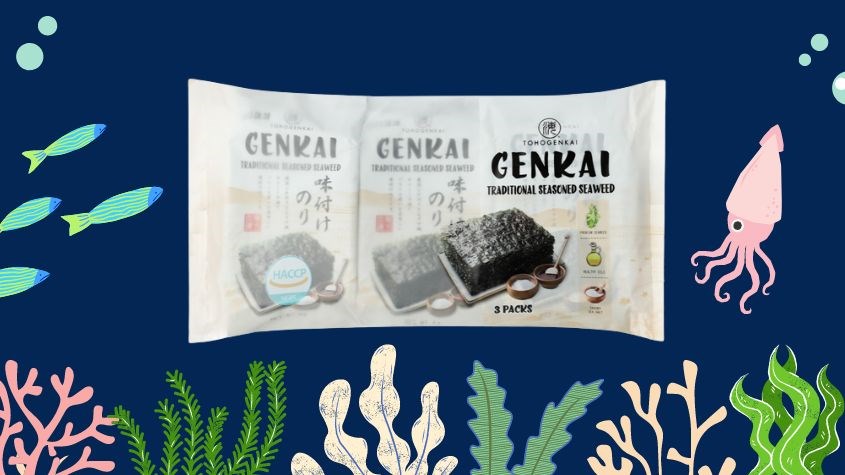 Lốc 3 gói snack rong biển vị truyền thống Tohogenkai 4g dành cho bé từ 1 tuổi