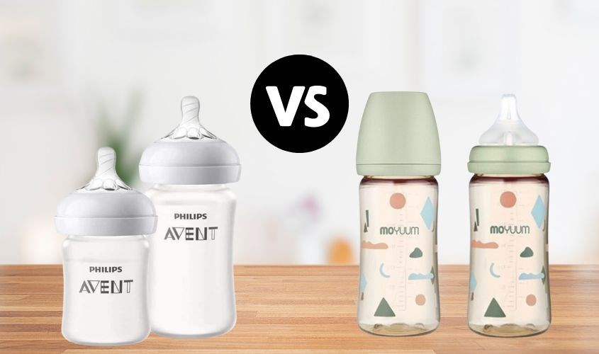 Nên chọn mua bình sữa Avent hay Moyuum